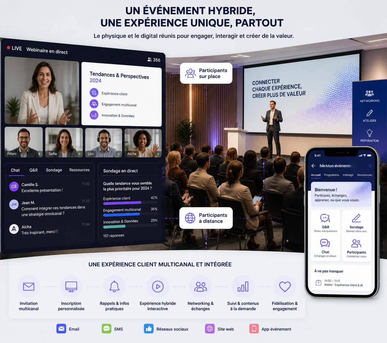 découvrez comment les services hybrides combinent le meilleur du physique et du digital pour offrir une expérience client innovante et fluide.